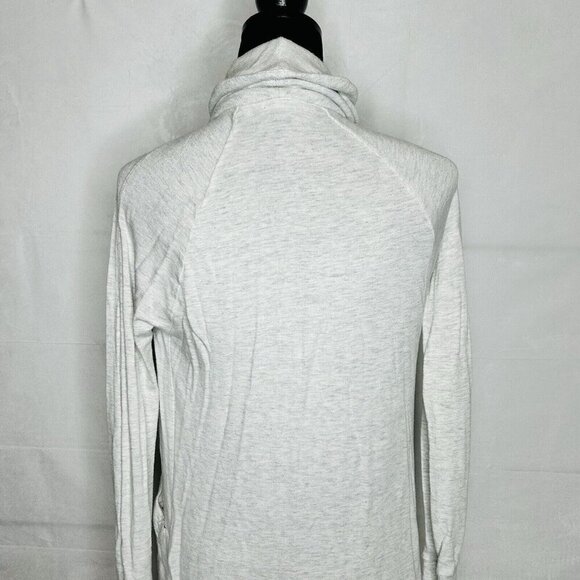 ATHLETA Pranayama Restore Wrap Open Cardigan Sweater Heather Gray Sz XXS - Picture 7 of 8